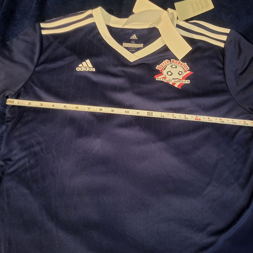 Adidas Kids Dark Blue Soccer Jersey NWT XL - Picture 9 of 11